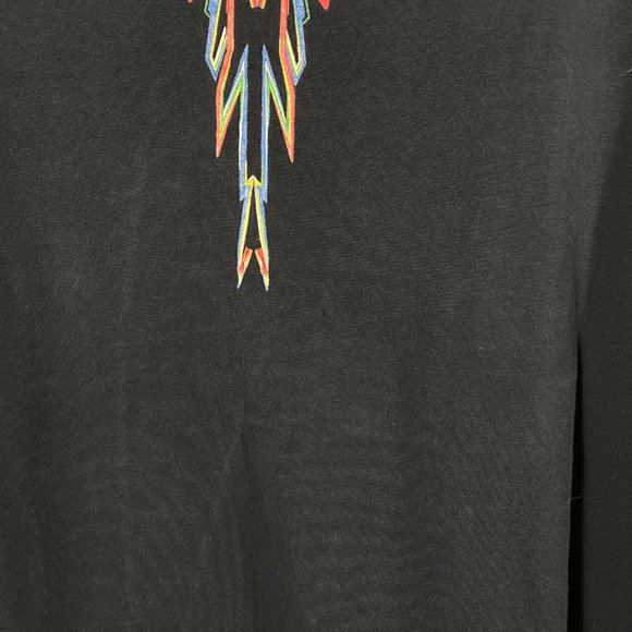 Marcelo Burlon Bird of Paradise T-shirt black mens oversized XS - Picture 4 of 7